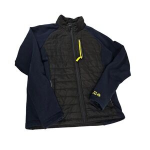 ICEWEAR Mens Quilted Full Zip Jacket Navy Blue Size Large Insulated Outerwear